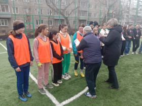 Первенство района по футболу в рамках Президентских спортивных игр.